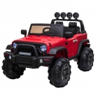 12V 吉普变形金刚中网牧马人童车--红色